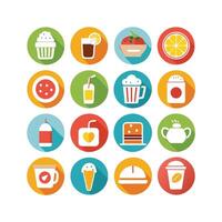 Food and Drink Icon Set Collection for Documents, Websites and Mobile Applications vector