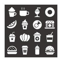 Food and Drink Icon Set Collection for Documents, Websites and Mobile Applications vector