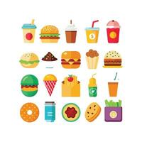 Food and Drink Icon Set Collection for Documents, Websites and Mobile Applications vector