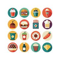 Food and Drink Icon Set Collection for Documents, Websites and Mobile Applications vector