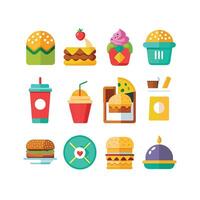 Food and Drink Icon Set Collection for Documents, Websites and Mobile Applications vector