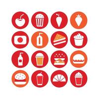 Food and Drink Icon Set Collection for Documents, Websites and Mobile Applications vector