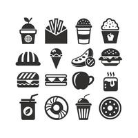 Food and Drink Icon Set Collection for Documents, Websites and Mobile Applications vector
