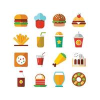 Food and Drink Icon Set Collection for Documents, Websites and Mobile Applications vector
