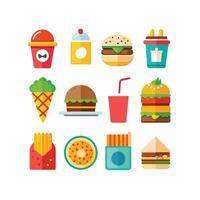 Food and Drink Icon Set Collection for Documents, Websites and Mobile Applications vector
