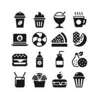 Food and Drink Icon Set Collection for Documents, Websites and Mobile Applications vector