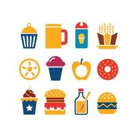 Food and Drink Icon Set Collection for Documents, Websites and Mobile Applications vector