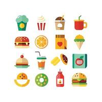 Food and Drink Icon Set Collection for Documents, Websites and Mobile Applications vector