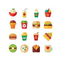 Food and Drink Icon Set Collection for Documents, Websites and Mobile Applications vector