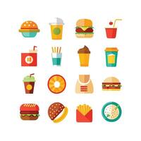 Food and Drink Icon Set Collection for Documents, Websites and Mobile Applications vector