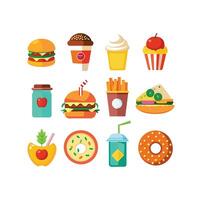 Food and Drink Icon Set Collection for Documents, Websites and Mobile Applications vector
