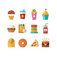 Food and Drink Icon Set Collection for Documents, Websites and Mobile Applications vector