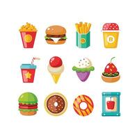 Food and Drink Icon Set Collection for Documents, Websites and Mobile Applications vector