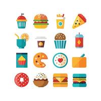 Food and Drink Icon Set Collection for Documents, Websites and Mobile Applications vector