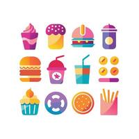 Food and Drink Icon Set Collection for Documents, Websites and Mobile Applications vector