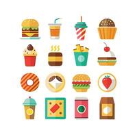 Food and Drink Icon Set Collection for Documents, Websites and Mobile Applications vector