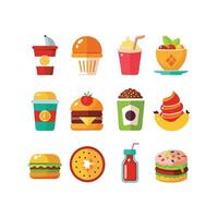 Food and Drink Icon Set Collection for Documents, Websites and Mobile Applications vector