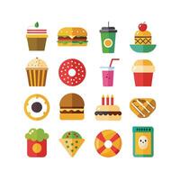 Food and Drink Icon Set Collection for Documents, Websites and Mobile Applications vector