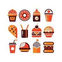 Food and Drink Icon Set Collection for Documents, Websites and Mobile Applications vector