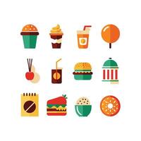 Food and Drink Icon Set Collection for Documents, Websites and Mobile Applications vector