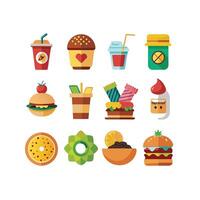 Food and Drink Icon Set Collection for Documents, Websites and Mobile Applications vector