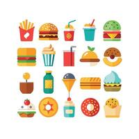 Food and Drink Icon Set Collection for Documents, Websites and Mobile Applications vector