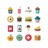 Food and Drink Icon Set Collection for Documents, Websites and Mobile Applications vector