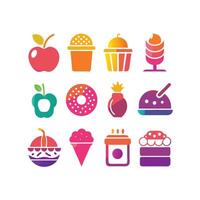 Food and Drink Icon Set Collection for Documents, Websites and Mobile Applications vector