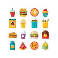 Food and Drink Icon Set Collection for Documents, Websites and Mobile Applications vector