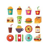 Food and Drink Icon Set Collection for Documents, Websites and Mobile Applications vector