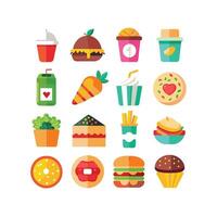 Food and Drink Icon Set Collection for Documents, Websites and Mobile Applications vector