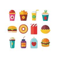 Food and Drink Icon Set Collection for Documents, Websites and Mobile Applications vector