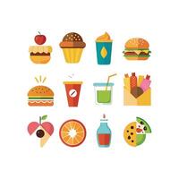 Food and Drink Icon Set Collection for Documents, Websites and Mobile Applications vector