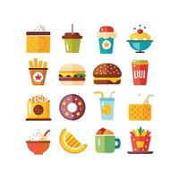 Food and Drink Icon Set Collection for Documents, Websites and Mobile Applications vector