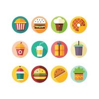 Food and Drink Icon Set Collection for Documents, Websites and Mobile Applications vector