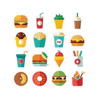 Food and Drink Icon Set Collection for Documents, Websites and Mobile Applications vector