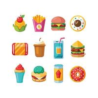 Food and Drink Icon Set Collection for Documents, Websites and Mobile Applications vector