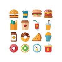 Food and Drink Icon Set Collection for Documents, Websites and Mobile Applications vector