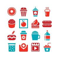 Food and Drink Icon Set Collection for Documents, Websites and Mobile Applications vector