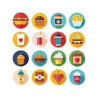 Food and Drink Icon Set Collection for Documents, Websites and Mobile Applications vector