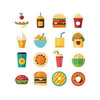Food and Drink Icon Set Collection for Documents, Websites and Mobile Applications vector