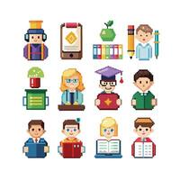 Education Icon Set Collection for Documents, Websites and Mobile Applications vector