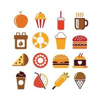 Food and Drink Icon Set Collection for Documents, Websites and Mobile Applications vector