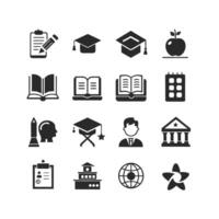 Education Icon Set Collection for Documents, Websites and Mobile Applications vector