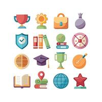 Education Icon Set Collection for Documents, Websites and Mobile Applications vector