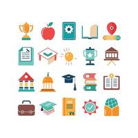 Education Icon Set Collection for Documents, Websites and Mobile Applications vector