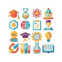 Education Icon Set Collection for Documents, Websites and Mobile Applications vector