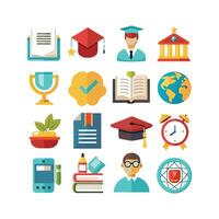 Education Icon Set Collection for Documents, Websites and Mobile Applications vector