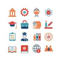 Education Icon Set Collection for Documents, Websites and Mobile Applications vector