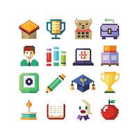 Education Icon Set Collection for Documents, Websites and Mobile Applications vector